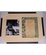 Natalie Wood & Robert Wagner Dual Signed Framed Menu & Photo Display JSA - $989.99