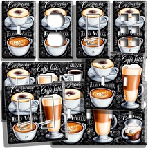 Gourmet Coffee Latte Flat White Cappuccino Light Switch Outlet Wall Plates Decor - £8.52 GBP+