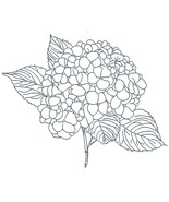 Hydrangea Machine Embroidery Design - €2,97 EUR