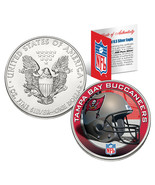 TAMPA BAY BUCS 1 OZ American Silver Eagle $1 US Coin Colorized NFL LICENSED - £67.07 GBP