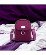 Solid Color Zipper Crossbody Bag, Water-Resistant Women&#39;s Shoulder Bag - $18.99