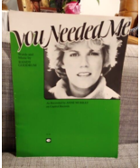 Anne Murray You Needed Me Sheet Music 1978 VG++ - £6.97 GBP