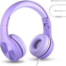 Lilgadgets Connect+ Pro Wired Kids Headphones For School With, Purple - $41.94