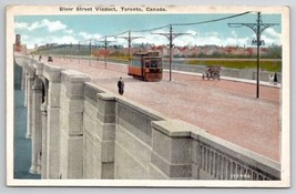 Toronto Canada Bloor Street Viaduct With Trolley And Cars Postcard K26 - £6.24 GBP