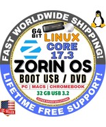 ZORIN CORE 17.3, 17.2 &amp; EDUCATION | 64BIT | USB DVD | Live Boot | Full I... - €5,10 EUR+