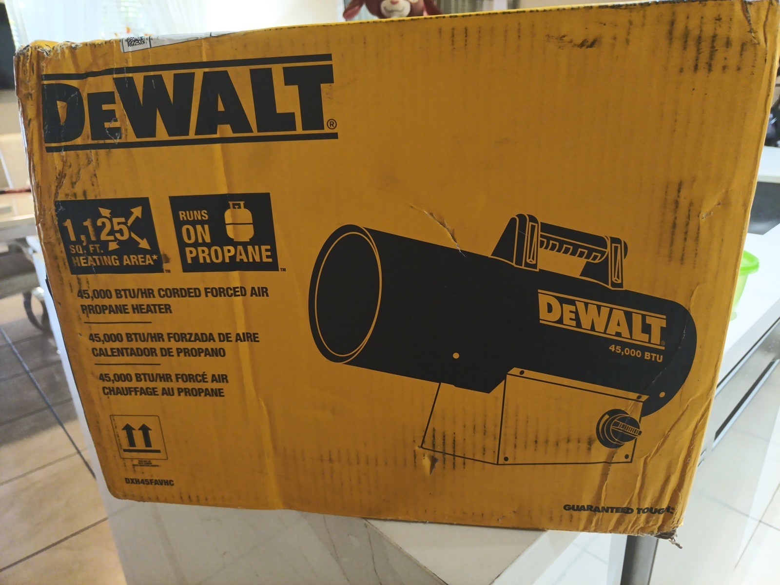 DeWalt 45,000 BTU Propane Heater, Quiet Tech, 1125 Sq Ft - $178.15