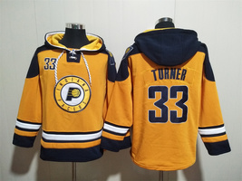 Myles Turner #33 Indiana Pacers Gold Lace-Up Pullover Jersey Hoodie - Ho... - $59.84