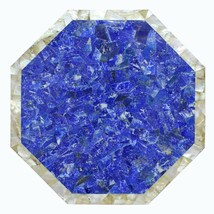 21&quot;x21&quot; Luxury MOP with Lapis Stone Octagon Side Table Top Bedroom Decor Gifts - £672.53 GBP