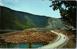 Earthquake Area New Road Over The Slide Area Montana Postcard - £18.66 GBP