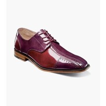 Stacy Adams Palmento Modified CapToe Oxford Dress Shoes Burgundy Multi 25740-641 image 5