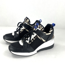 Michael Kors Sneakers Georgie Platform Trainers Zebra Black White   Size 9 B3I - £71.20 GBP