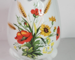 Lefton Poppies and Wheat Broken Egg Vase Planter #1484 3-Footed Vintage ... - $14.80