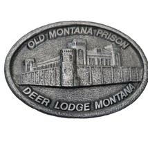 Belt Buckle Vintage Old Montana Prison Deer Lodge Montana Rodeo Western - £23.97 GBP