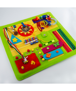 Sensory busy board Autism. Dementia Fidget blanket mat. Activities for r... - $888.69 MXN