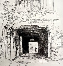 Doorway And Vine Etching Print 1922 James McNeill Whistler 7th State Art SmDwC3 - £23.80 GBP