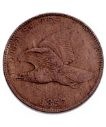 1857 Flying Aigle 1C VF État, XF En Usure, Ding Sur Marche Arrière - €51,52 EUR