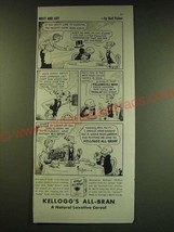 1938 Kellogg&#39;s All-Bran Cereal Ad - Mutt and Jeff - by Bud Fisher - $18.49