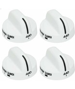 4 Range Burner Control Knobs for Whirlpool Amana Gas Stove Top 8273104 A... - £16.27 GBP