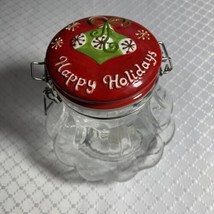 Christmas Candy Dish with Lid, Glass Candy Jar for Candy Buffet, Harry &amp;... - £14.20 GBP