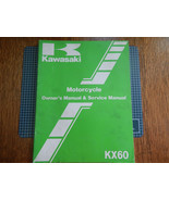 1983 83 KAWASAKI KX60 KX60-A1 KX 60 KX60A1 OWNER&#39;S OWNER SERVICE MANUAL #1 - $13.60 CAD