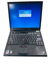 Vintage Retro IBM Thinkpad  T40 Laptop Windows XP Professional with USB ... - $118.75