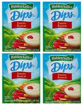 Hidden Valley Dips Mix, Fiesta Ranch 1.1 Oz Packets (Pack of 4) - $712.17 MXN