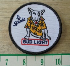 BUD LIGHT-SPUDS THE DOG  Iron On Patch-New-Nice - £5.21 GBP