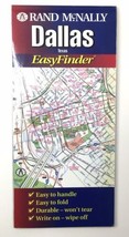 Rand McNally Easy Finder Laminated Folded Map Of Dallas Texas 2001 Durable - $10.00