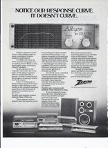 1982 Zenith Speakers and Stereo Print Ad Vintage Electronics 8.5&quot; x 11&quot; - £15.11 GBP
