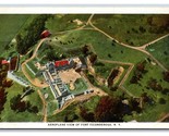 Aerial View  Fort TIconderoga New York NY UNP WB Postcard M19 - £3.12 GBP