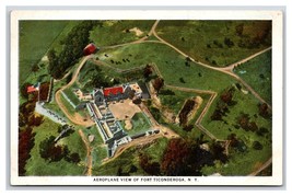 Aerial View  Fort TIconderoga New York NY UNP WB Postcard M19 - £3.11 GBP