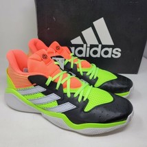 adidas Men&#39;s Sneakers Sz 19 M Basketball Harden Step back Shoes Lime - £54.03 GBP