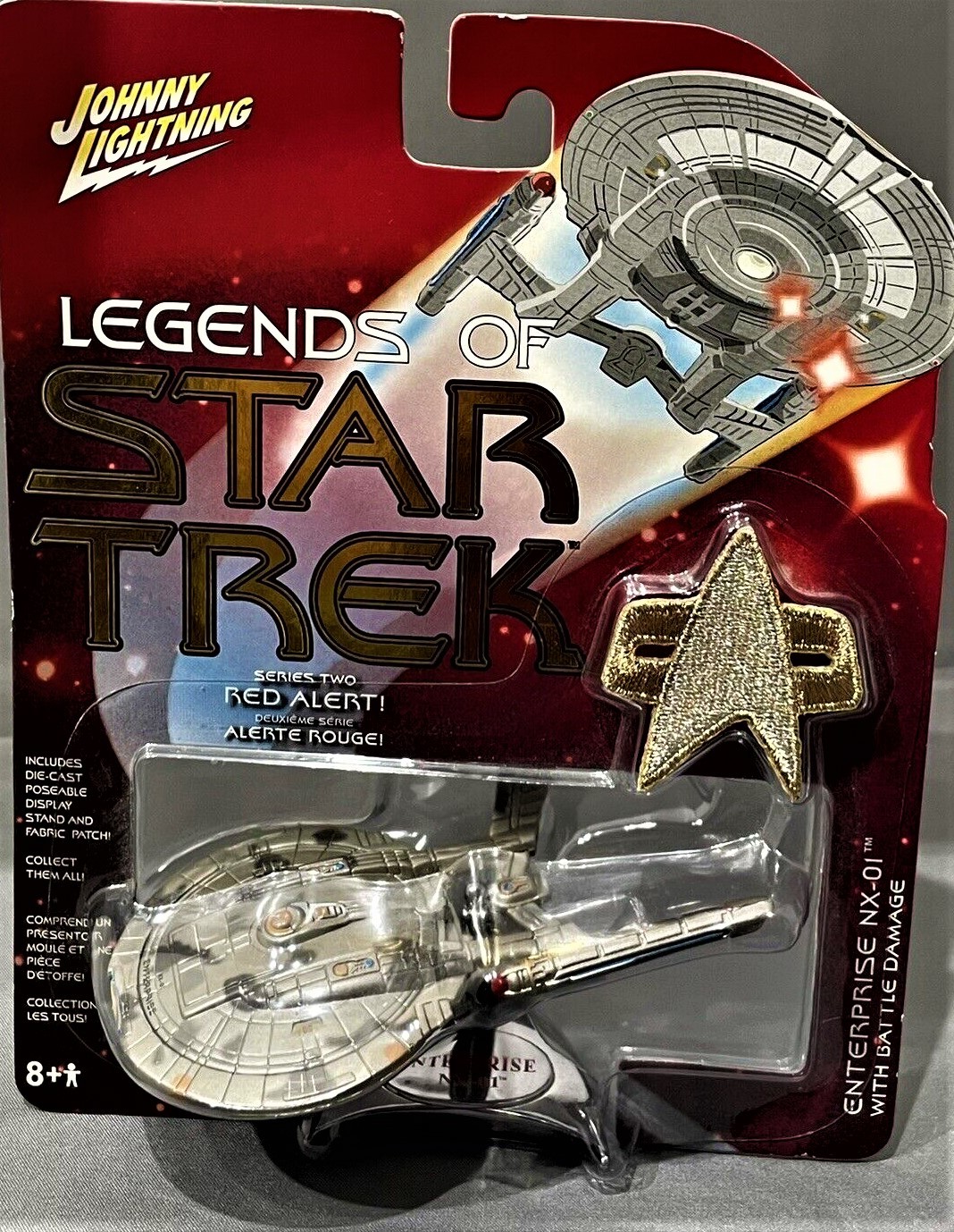 Primary image for STAR TREK  - Enterprise NX-01 With Battle Damage -Johnny Lightning  Red Alert 