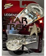 STAR TREK  - Enterprise NX-01 With Battle Damage -Johnny Lightning  Red ... - £14.94 GBP