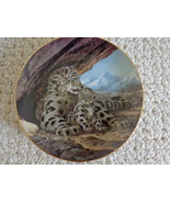 Collectible Plate The Snow Leopard (#1199) by W.W. George Pottery Fine C... - $31.50 CAD