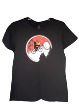 Teefury ET Extra Terrestrial Pikachu Black Graphic Fitted T-Shirt 3XL Co... - £7.83 GBP