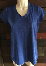* Womens Xersion Blue V Neck Short Sleeve Atletic Tshirt Size Small - £5.79 GBP
