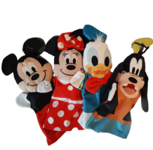 4 Disney Baby Hand Puppets Melissa &amp; Doug Mickey Minnie Donald Pluto - $16.82