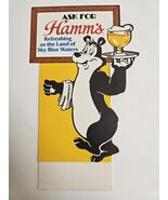 Ask For Hamm's Beer Tabletop Tent Bar Advertisement 1983 Pabst Brewing B... - $22.72