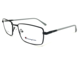Champion Eyeglasses Frames WAKE C01 Black Gray Rectangular Full Rim 55-1... - £48.61 GBP