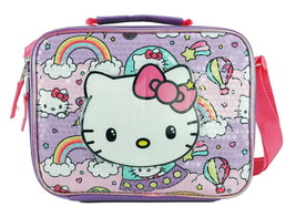Hello Kitty Lunch Bag- Rainbow Big Face Lunch Box - £11.17 GBP