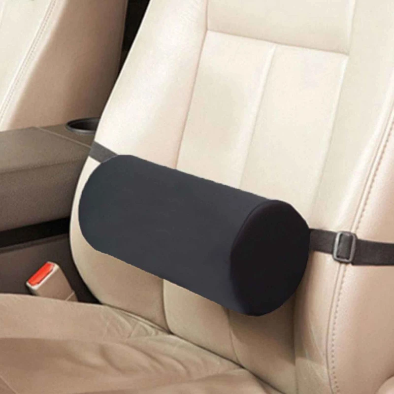 Pillow Ergonomic Lumbar Roll Adjustable Buckle Cylinder Office Chairs For Car - £17.42 GBP+