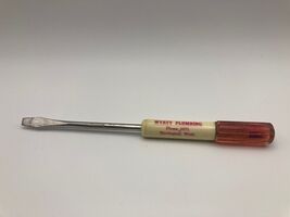 Vintage Wyatt Plumbing Harrington Washington WA Promotional Screwdriver 7&quot; - €6,77 EUR