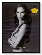 Guerlain Shalimar Fragrance Fernanda Tavares Vintage 2001 Print Magazine Ad - £7.75 GBP