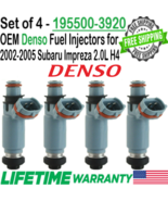 Genuine Denso 4Pcs Fuel Injectors for 2002 Subaru Impreza 2.0L H4 Turbocharged - £75.17 GBP