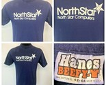 Vintage 70s 80s North Star Computers T Shirt size L Hanes Beefy T made i... - £35.94 GBP
