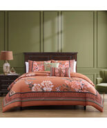 Rossana 5 Piece Reversible Comforter Set in Terracotta Apricot and Warm ... - €145,97 EUR+