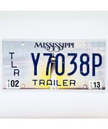2013 United States Mississippi Lighthouse Trailer License Plate Y7038P - €12,88 EUR