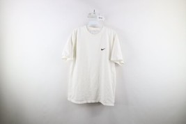 Vtg 90s Nike Mens Medium Travis Scott Mini Swoosh Short Sleeve T-Shirt White USA - £62.28 GBP