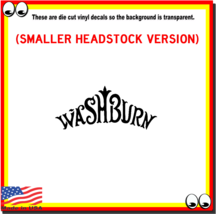 Washburn #2 Guitar Headstock Vinyl Cut Decal Sticker Logo For Guitar Restoration - £7.99 GBP+